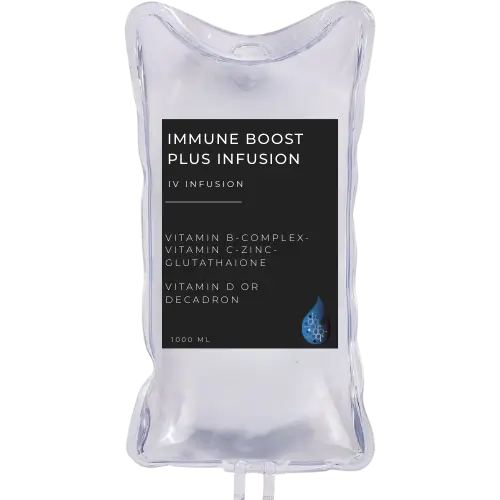 Immune boost plus infusion bag graphic