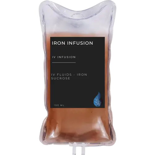 Iron infusion bag graphic