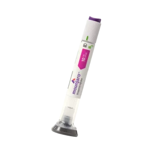 Mounjaro (tirzepatide) injection pen at an angle