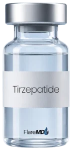 Tirzepatide bottle graphic no background
