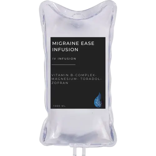 Flare MD Migraine Ease IV infusion bag