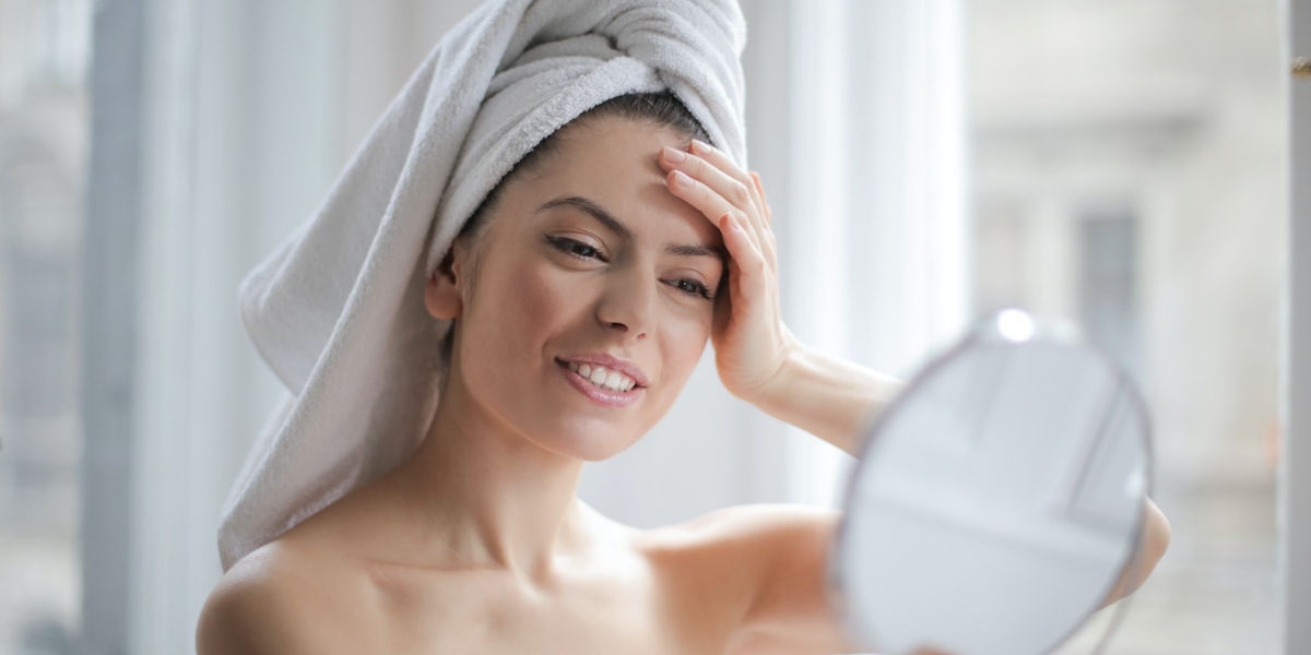 Skincare vitamins and glowing complexion